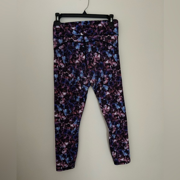 Fabletics Purple and Blue Floral Leggings - Picture 2 of 5